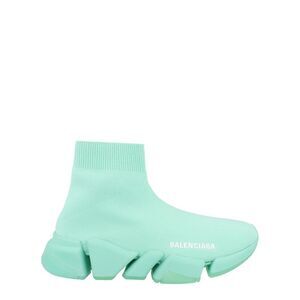 Balenciaga Speed 2.0 Sock Sneakers Green Womens